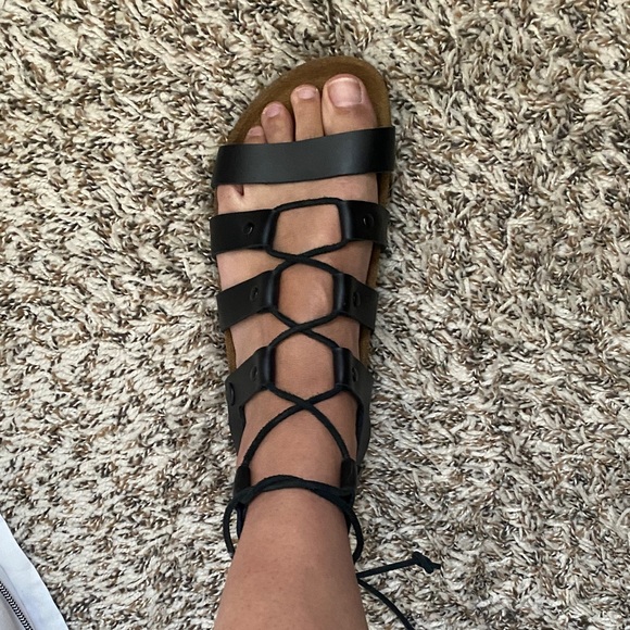 Birkenstock papillio  Black Gladiator Sandals - Picture 3 of 4
